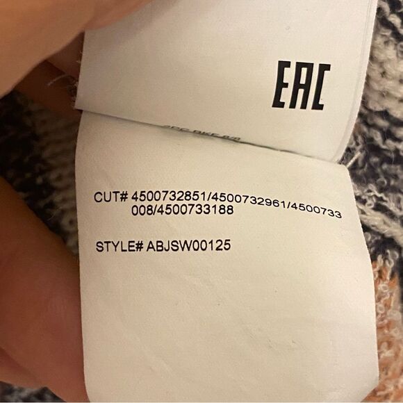 Billabong Baja Beach Stripe Pullover Sweater Hoodie open knit beachy boho M - Picture 8 of 10